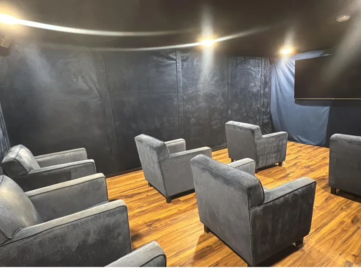 Cinema and projection room at Mind-U