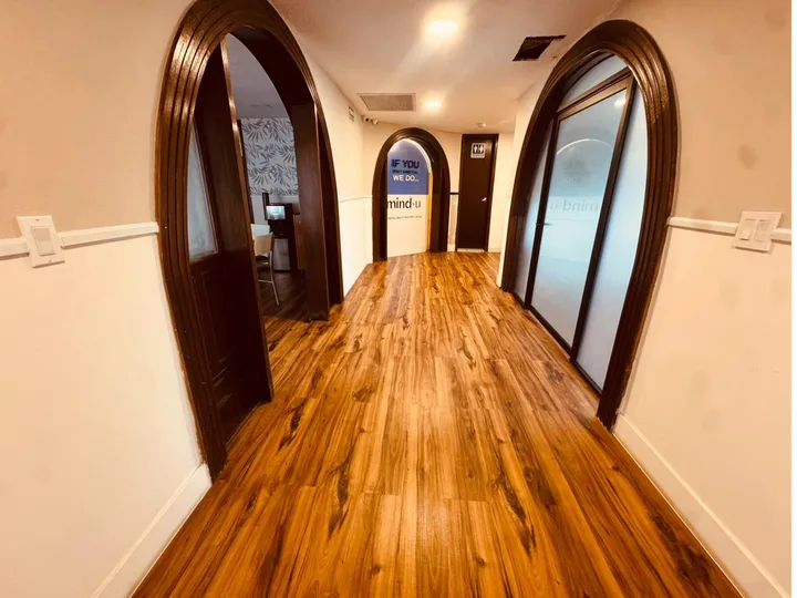 Interior hallway at Mind-U